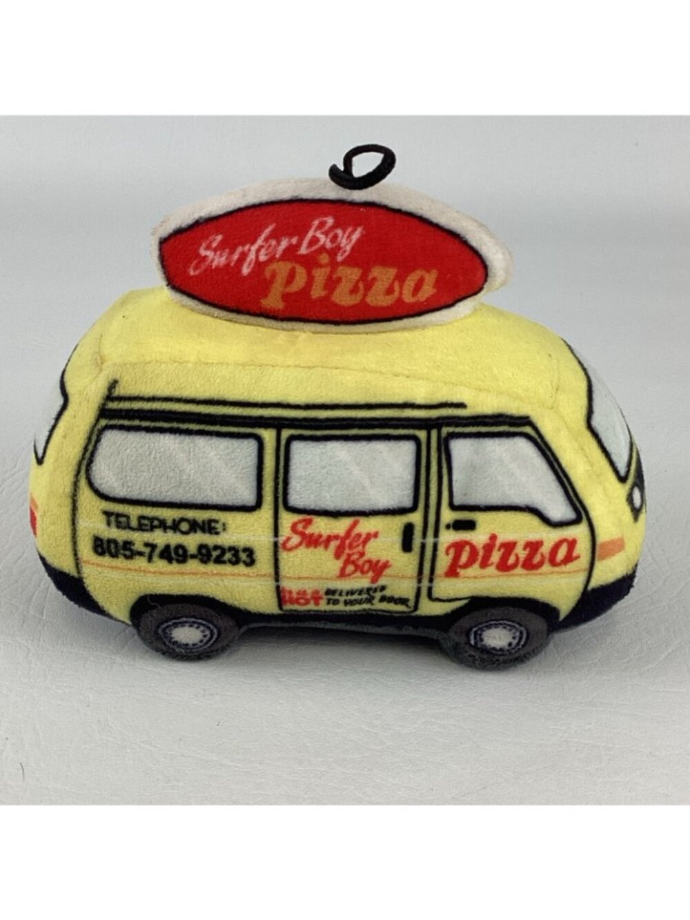 Stranger Things Surfer Boy Pizza Plush Stuffed Squeaker Dog Toy Netflix 2022 - Picture 4 of 7